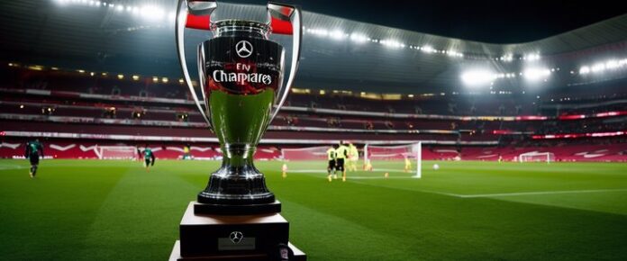 Arsenal players celebrating after eliminating Real Madrid in Champions League match.