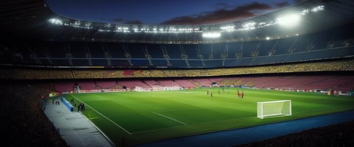 Barcelona coach Flick looking unhappy during a press conference.