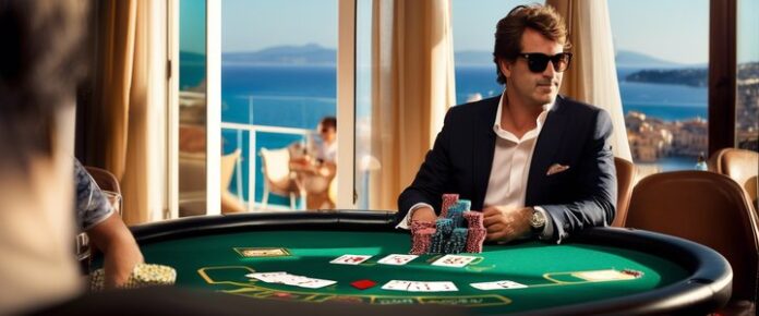 David Gradic holds WSOPC ring and poses with a smile.