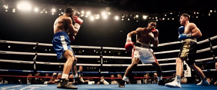 Eubank and Benn shake hands after the boxing match.