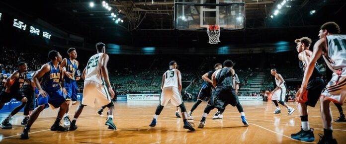 J.J. Redick reacting to a play during a basketball game.
