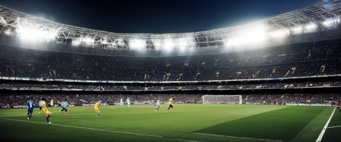Lionel Messi in action during a soccer match against Vancouver.