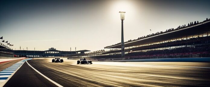 Madrid's Spanish Grand Prix circuit unveiling ceremony in progress.