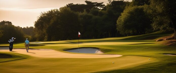 Morikawa in poker tournament, focused on his hand of cards.