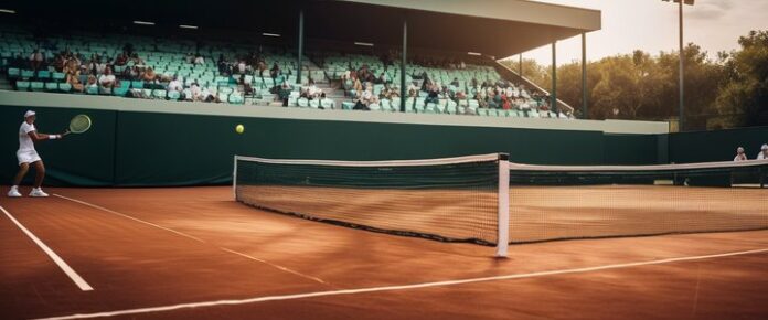 Ostapenko hitting a shot during Stuttgart Open 2025 tennis match.
