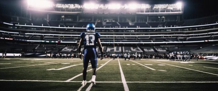 Poker player concentrating at a tournament table with cards and chips.