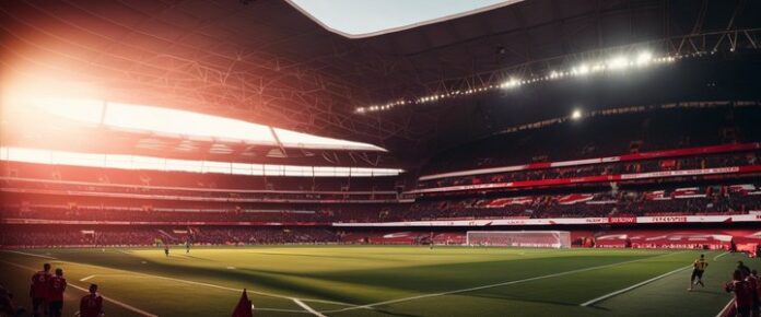 Poker player holding cards at a tournament table.