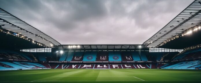 Poker player holding cards at a tournament table.