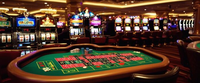 Poker_player_holding_chips_and_cards_at_a_casino_table Poker player holding chips and cards at a casino table.