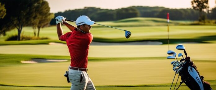 Poker player holding chips at a tournament table.