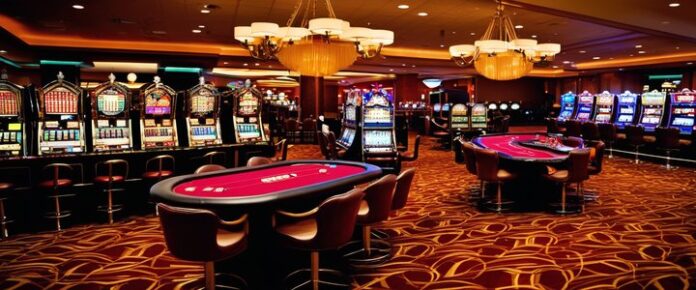 Poker players compete at a Cedar Rapids casino event.