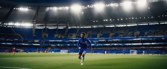 Poker players competing at a tournament table with cards and chips.
