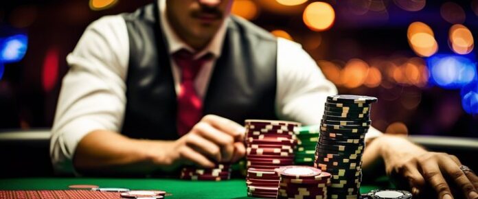 Aleksandr Shevliakov holds trophy at EPT Monte-Carlo poker table.