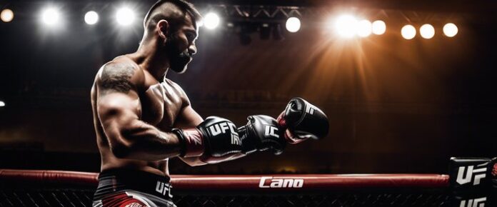 Alex Pereira speaking at a UFC press conference, looking frustrated.