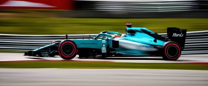 Carlos Sainz speaking into team radio during Miami F1 event.