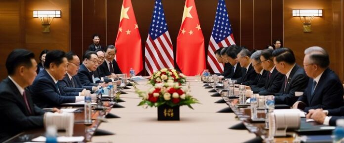 Casino patrons gamble at slot machines and gaming tables.