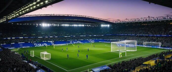 Chelsea players celebrate advancing to Conference League final.