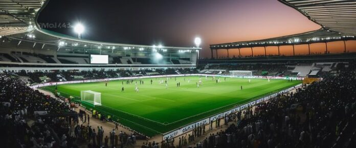 Cristiano Ronaldo in action during a Saudi Pro League match.