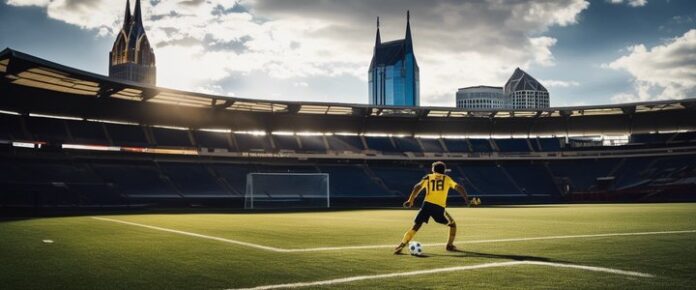 Daniel Lovitz scores equalizing goal in Nashville vs. Atlanta soccer match