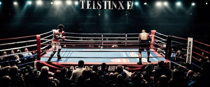 Della Maddalena punches Belal during UFC 315 welterweight title fight.