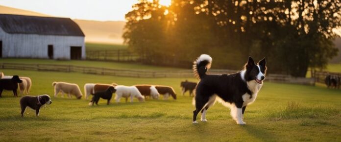 Frank Di Giulio, Jr. holds a Patches O'Houlihan breed dog.