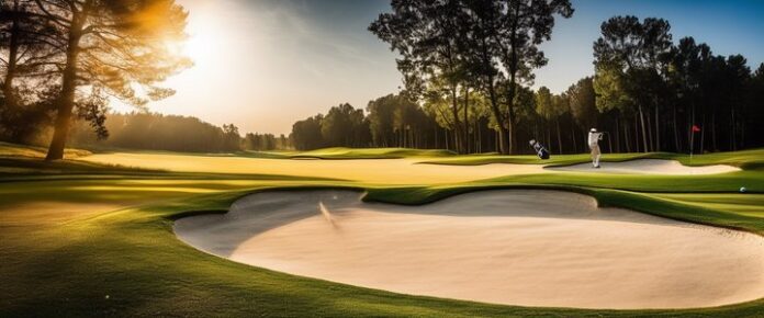 Golfer Collet holds trophy after winning PGA club pro title.