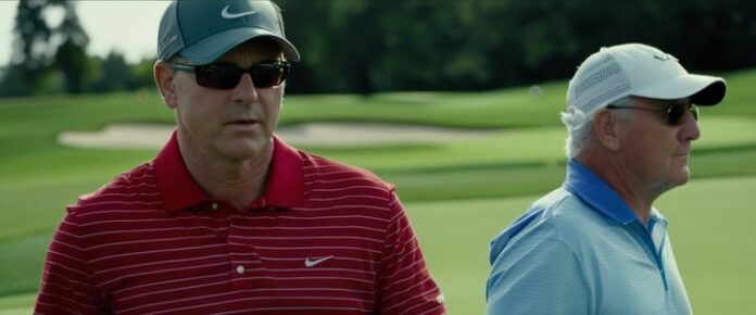 Golfer Theegala withdraws, clutching his neck in discomfort.