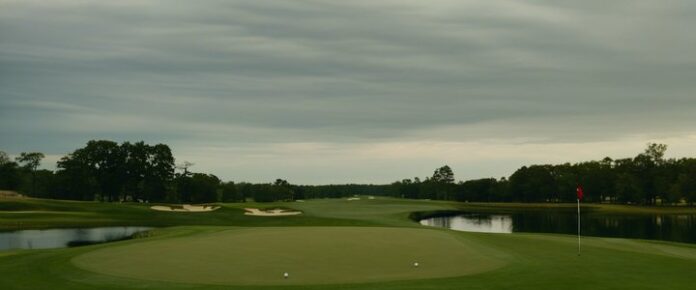 Golfers tee off at 2025 PGA Championship third round.