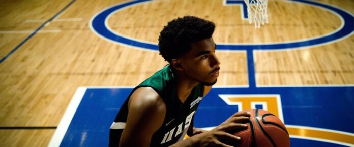 Hunter Dickinson in action during March Madness game.