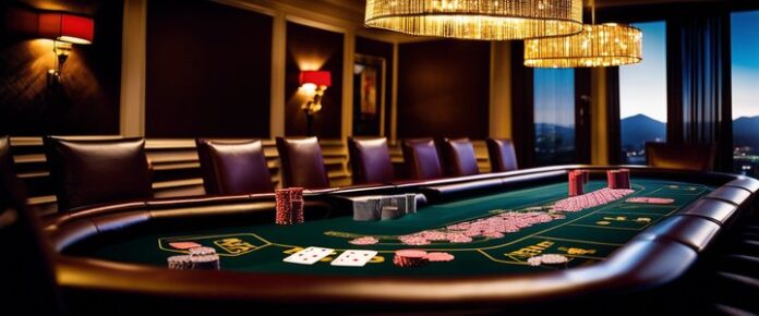 Kerryjane_Craigie_concentrating_at_a_poker_table Kerryjane Craigie concentrating at a poker table.