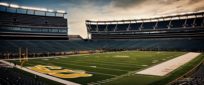 NFL rookie in action on the football field during a game.