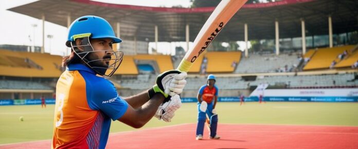 Pakistan hockey team players holding sticks and wearing uniforms, awaiting visa approval.