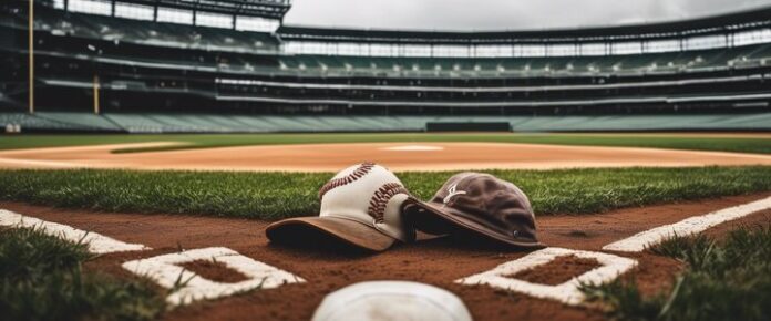 Pete Rose and Shoeless Joe Jackson baseball memorabilia on display.