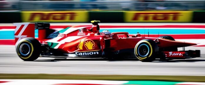 Piastri celebrates Miami GP win on podium with trophy.