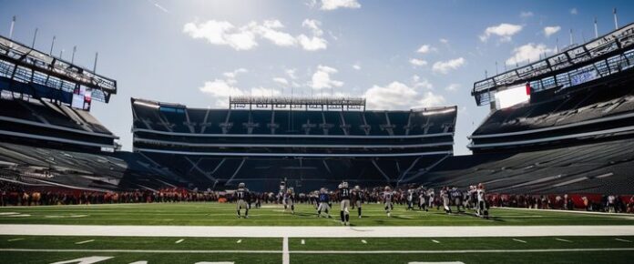 Poker player holding cards at a tournament table.