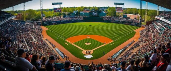 Poker player holding cards at a tournament table.