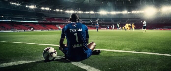 Savy King being stretchered off field after collapsing during game.