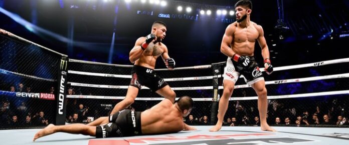 Stock photo related to Diego Lopes targets Yair Rodriguez or Movsar Evloev for Noche UFC in Guadalajara