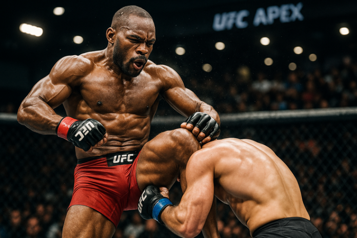 Professional mma octagon image for UFC Vegas 111 Recap: Bonfim’s Knee KO, Controversial Stoppage and the Road to UFC 322