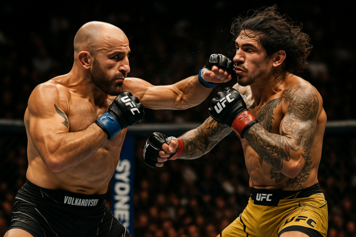 Professional mma octagon image for Volkanovski vs. Lopes Set for UFC 325: Odds Echo Their First Encounter Despite a Dominant